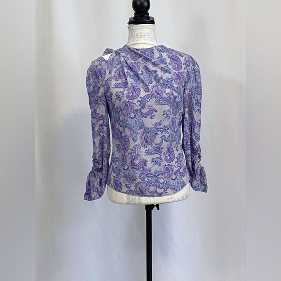 Isabel Marant Torence Paisley Silk Cut-Out Top size 38/ us size 6 - Picture 5 of 16